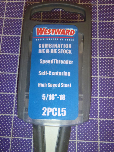 5/16-18  Integrated Die & Die Stock Right Hand Thread HSS Self-Centering Hand -3