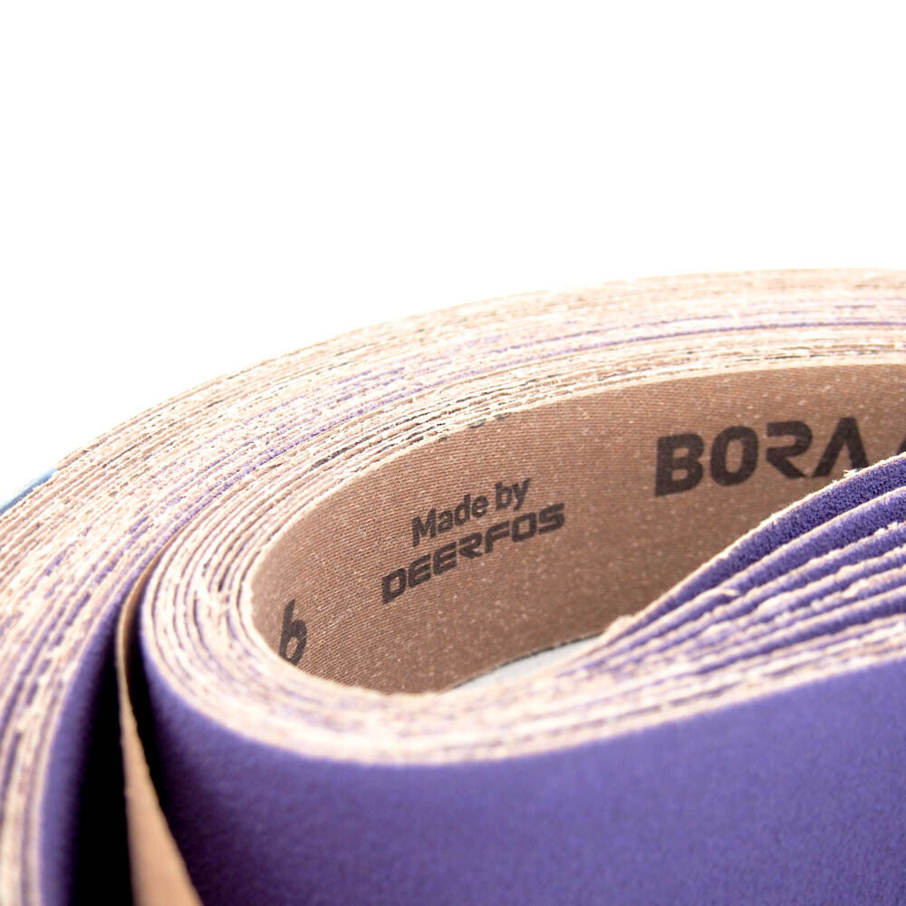Deerfos Bora 6 2" Wide x 132" Long Coated 80 Grit Sanding Belt (10-Pack) -2