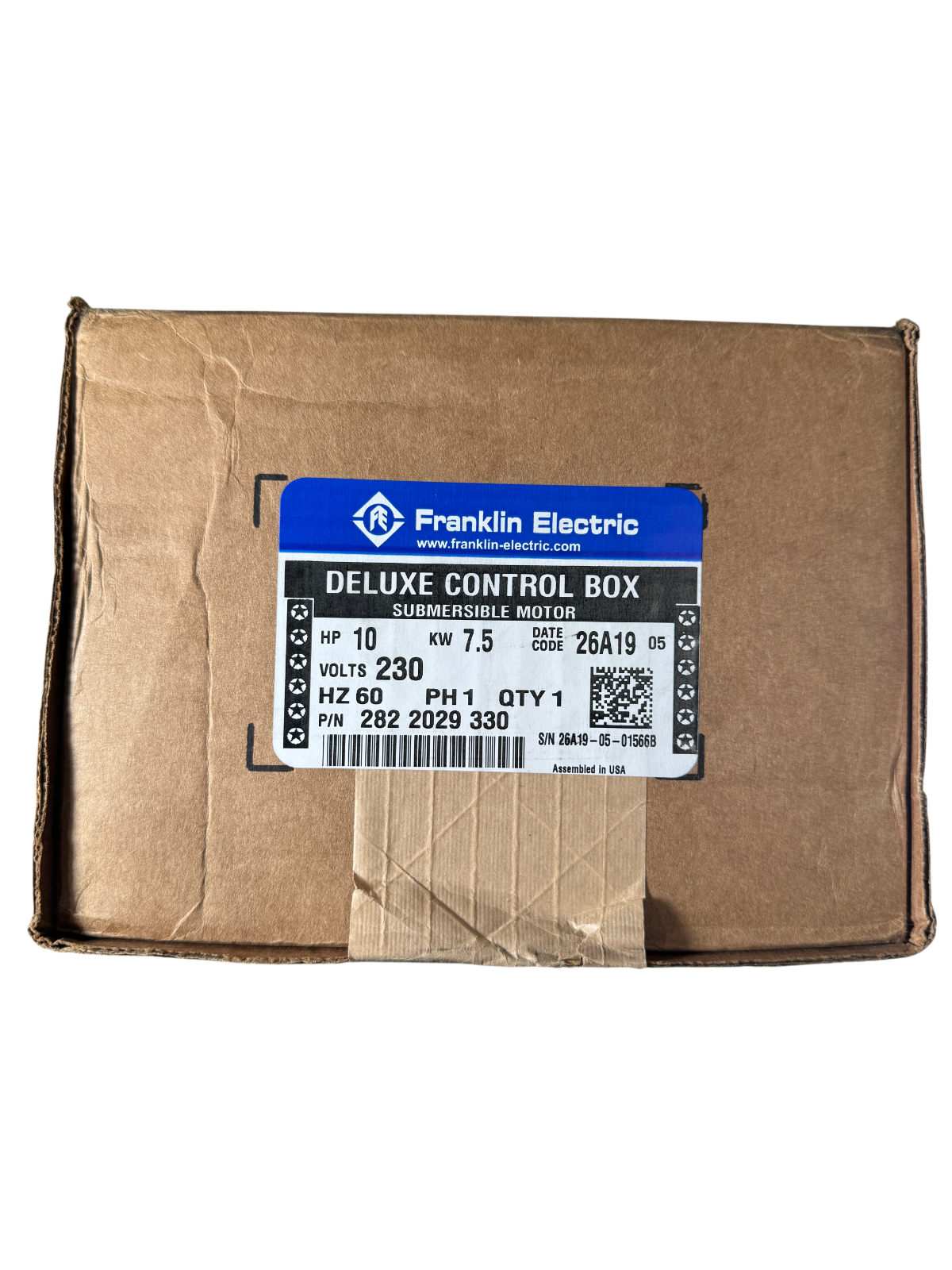 Franklin Electric 2822029330 10HP 1PH 230V 60Hz 51A 3R Steel Pump Control Panel1