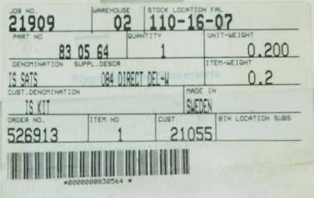 Flygt 83 05 64 Intermediate Service Kit | C3231; C3306; C33564