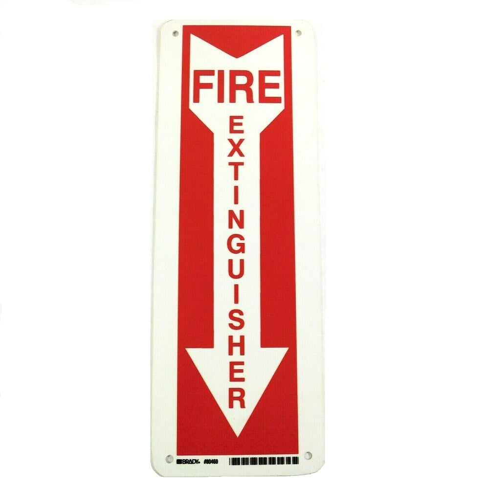 Brady 85460 14" x 5" x 0.063" Fire Extinguisher Sign0