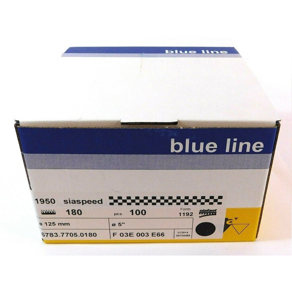 Sia Abrasives 6783.7705.0180 5" 180 Grit Hook & Loop Disc (100 Discs)3