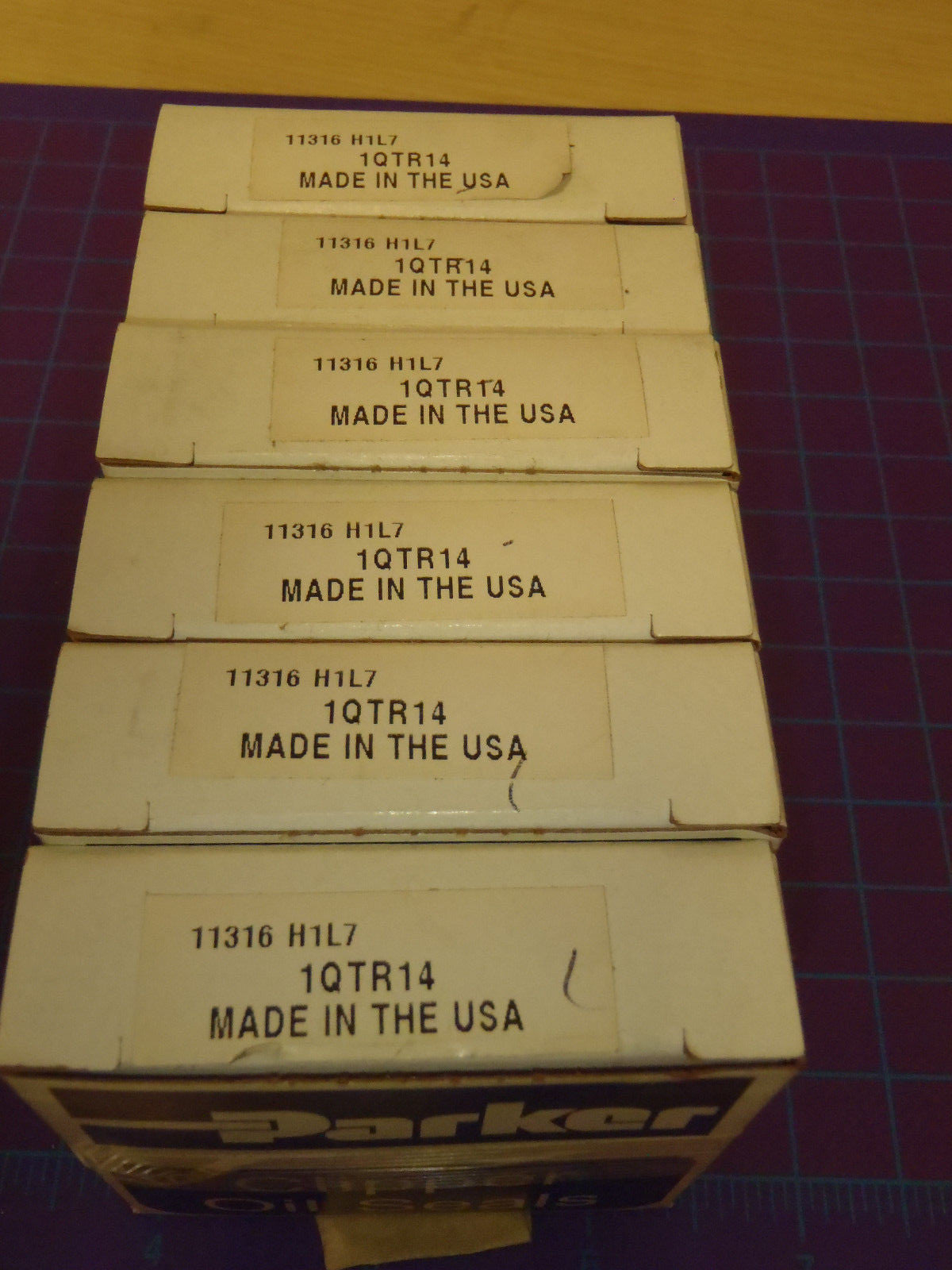 Parker Clipper Oil Seals 969 1.500" x 0.313" 11316 H1L7 1QTR14 (Pack of 6) -1