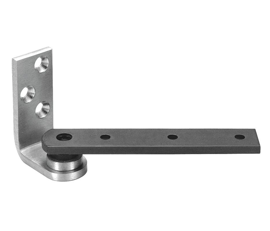 Rixson 178-4AXXH Glass Door Pivot Hinge, Brass, 180°, Center Hung -0