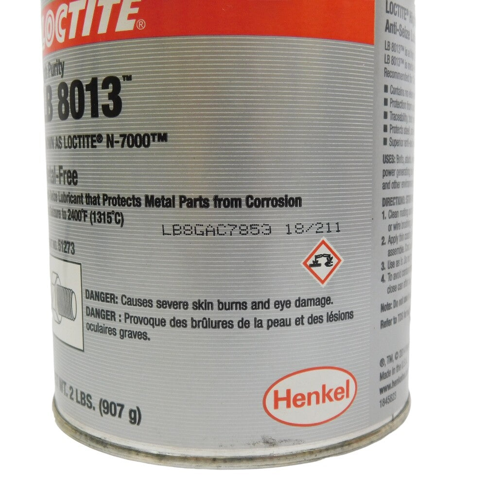Loctite 51273 2 Lb Metal Free Can Anti-Seize Lubricant2