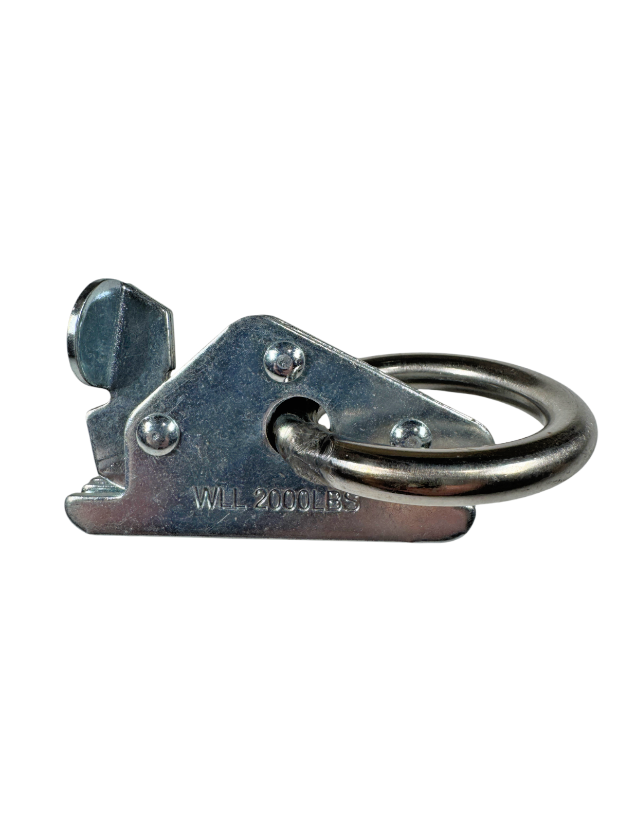 E-Track 4HXC6 2000 lb WLL 1/2" x 3" Steel Zinc Plated Pivot E-Fitting with Ring0