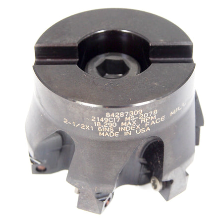 HERTEL Square-Shoulder Face Mill 2-1/2" x 1" Bore 6FL 30811680