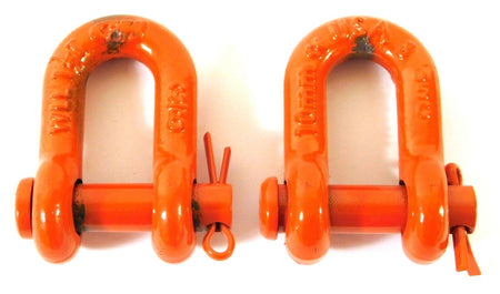 CM Steel Round Chain Shackles 3/8" Chain Size 1-1/2 Ton Load Limit (Pack of 2) -0