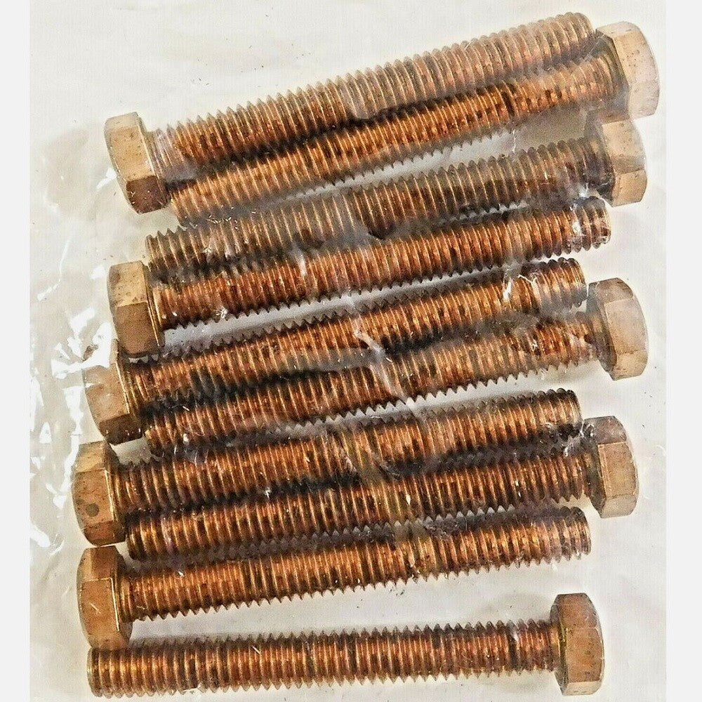 Made in USA 5/16"-18 x 2-1/2" Silicon Bronze Hex Cap Screws (Pack of 10)0