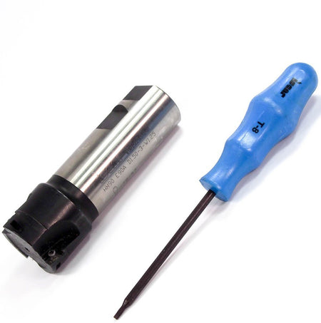 1.500" Indexable End Mill with Weldon Shank ISCAR HM90 E90A-D1.50-3-W1.252