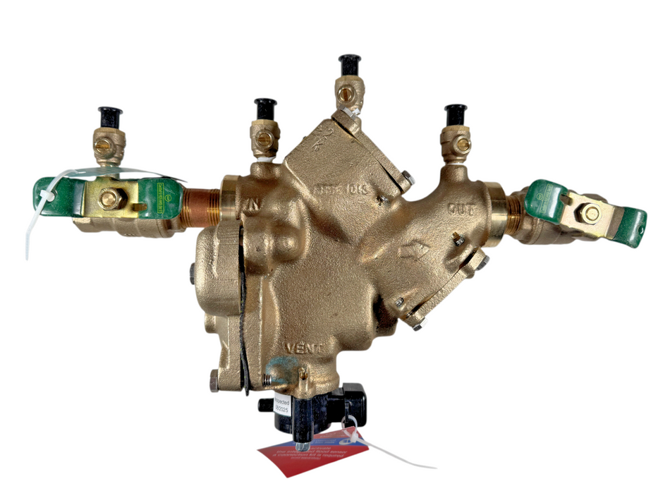 Watts 3/4 LF909-QT-FS 3/4" FNPT 175 PSI Reduced Pressure Zone Backflow Preventer0