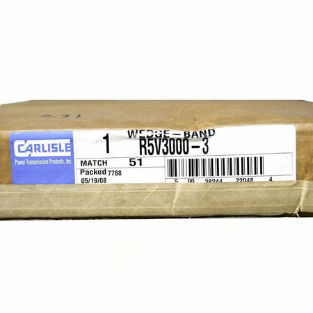 Carlisle R5V3000-3 300" x 5/8" 3 Ribs Wedge-Band V-Belt -2