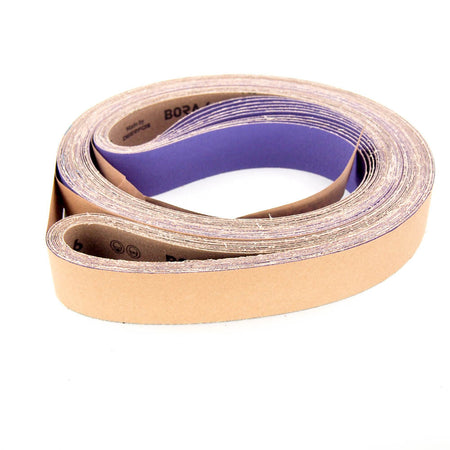 Deerfos Bora 6 2" Wide x 132" Long Coated 80 Grit Sanding Belt (10-Pack) -0