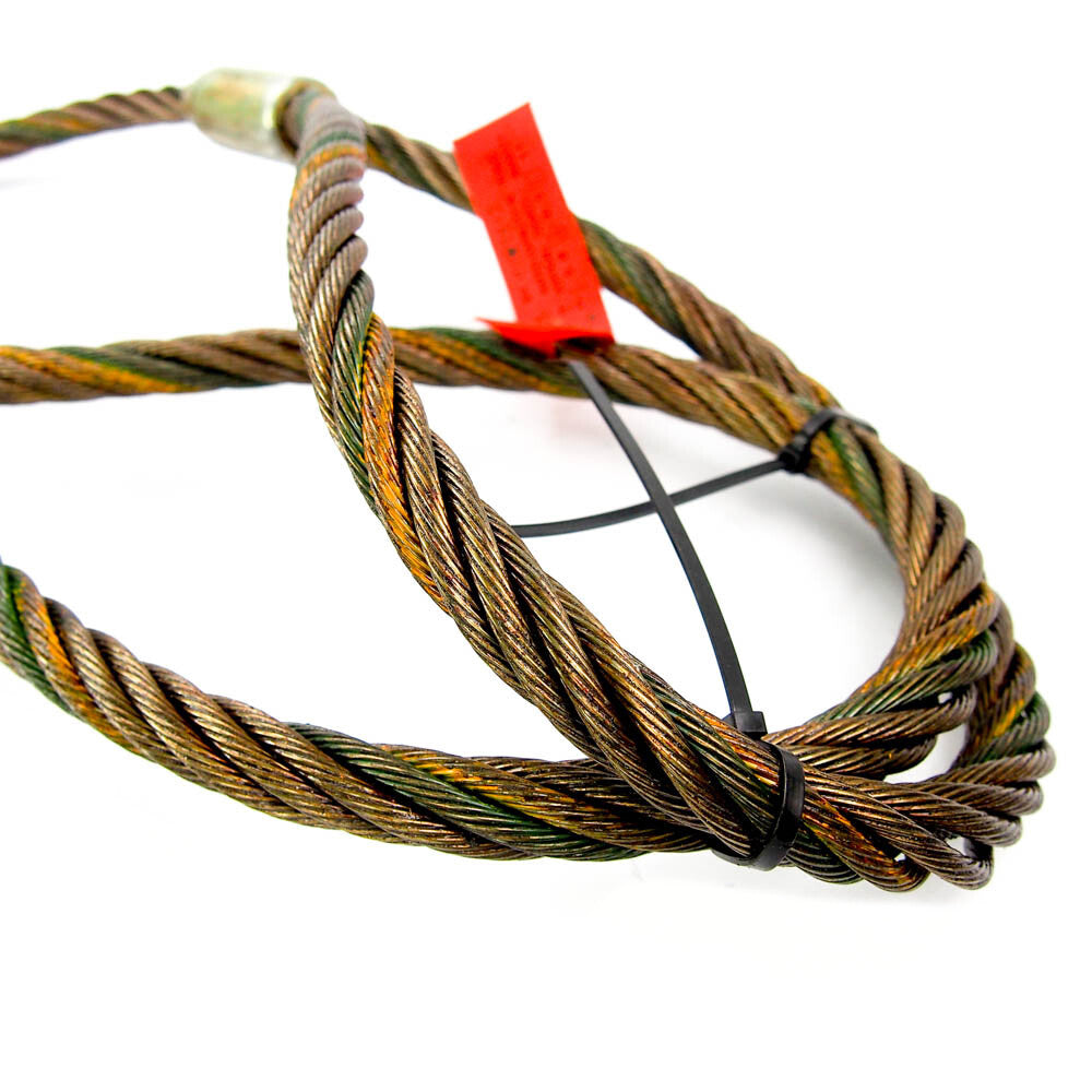 LiftAll Permaloc 4 Ft. Steel Eye and Eye Wire Rope Sling 5.6 Ton -2