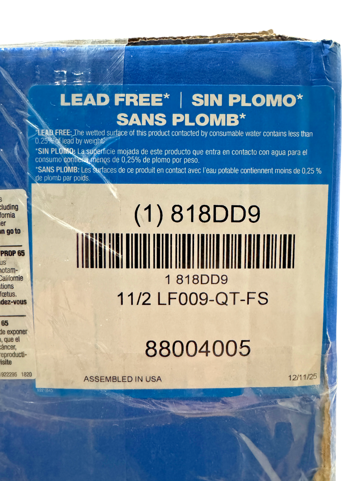 Watts 11/2 LF009-QT-FS 1-1/2" NPT Reduced Pressure Zone Backflow Preventer1