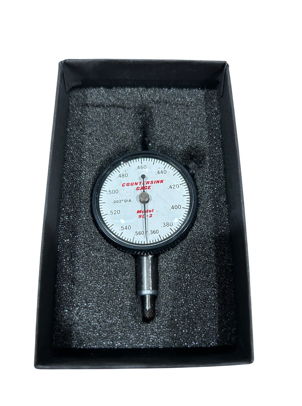 Barcor 90-2 0.360" to 0.560" Range 0.002" Graduation 90° Angle Countersink Gage1