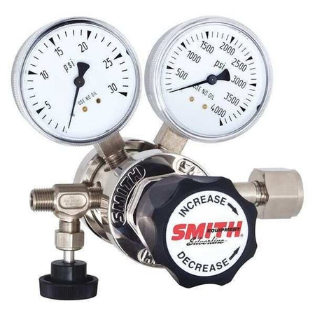 Smith Equipment 121-2005 1/4" 50 PSI CGA 346 2-Stage High Purity Gas Regulator -0