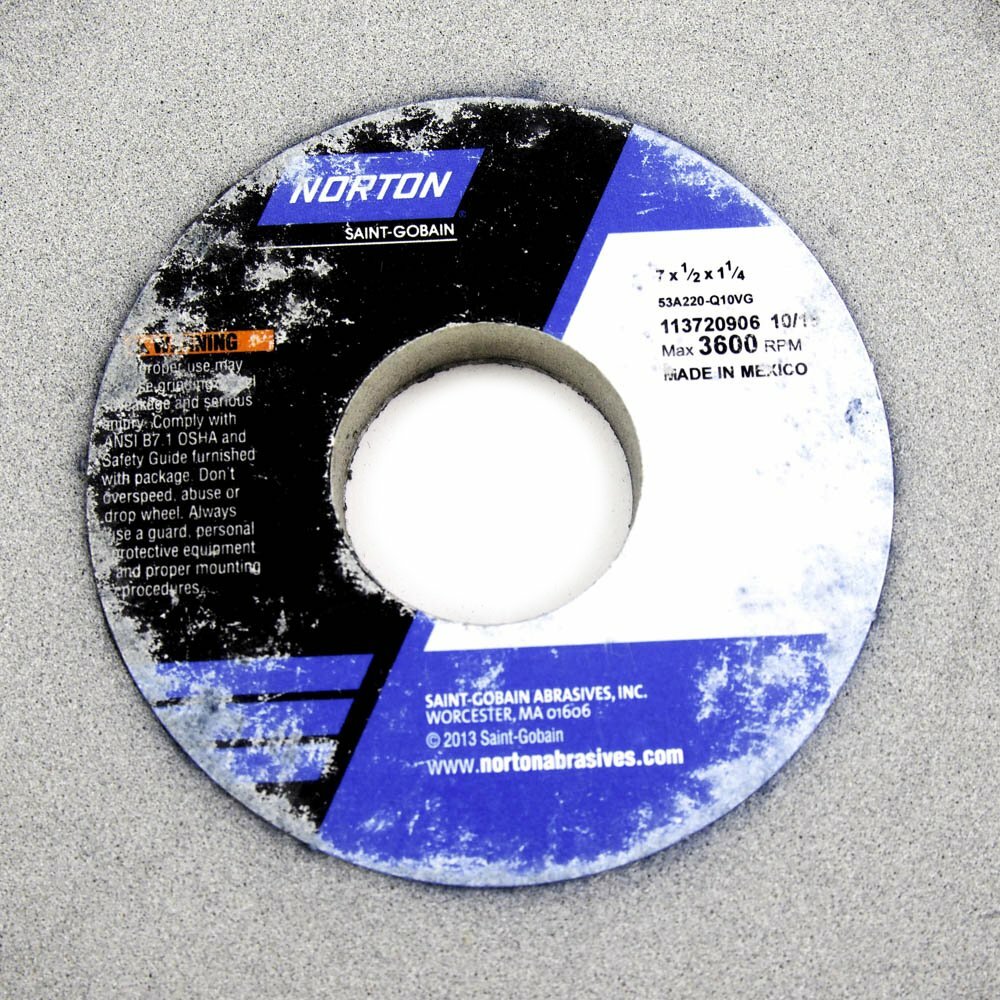 Norton 66252901949 7" x 1/2" x 1-1/4" Grinding Wheel 3,600 RPM 8 Pcs -2