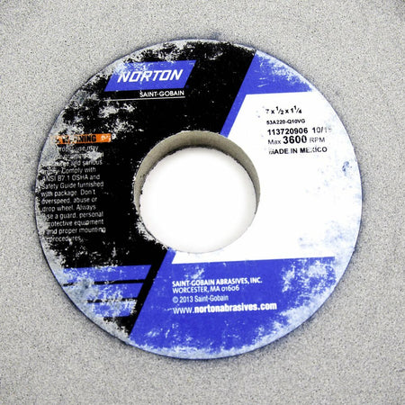 Norton 66252901949 7" x 1/2" x 1-1/4" Grinding Wheel 3,600 RPM 8 Pcs -2