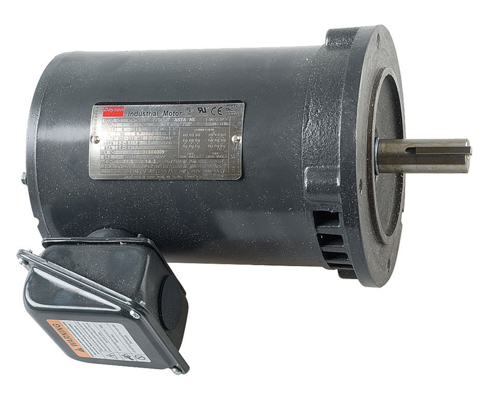 Dayton 11W330 General Purpose Motor 1/4HP 208-230/460V 3-Phase 56C 3460 RPM -0