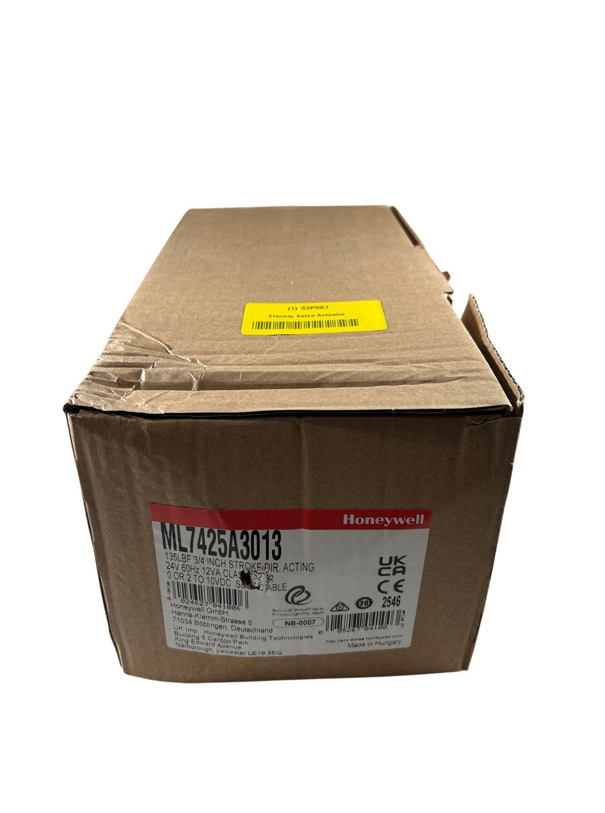 Honeywell ML7425A3013 24VAC 60Hz 90 sec Cycle Time ABS Electric Valve Actuator3