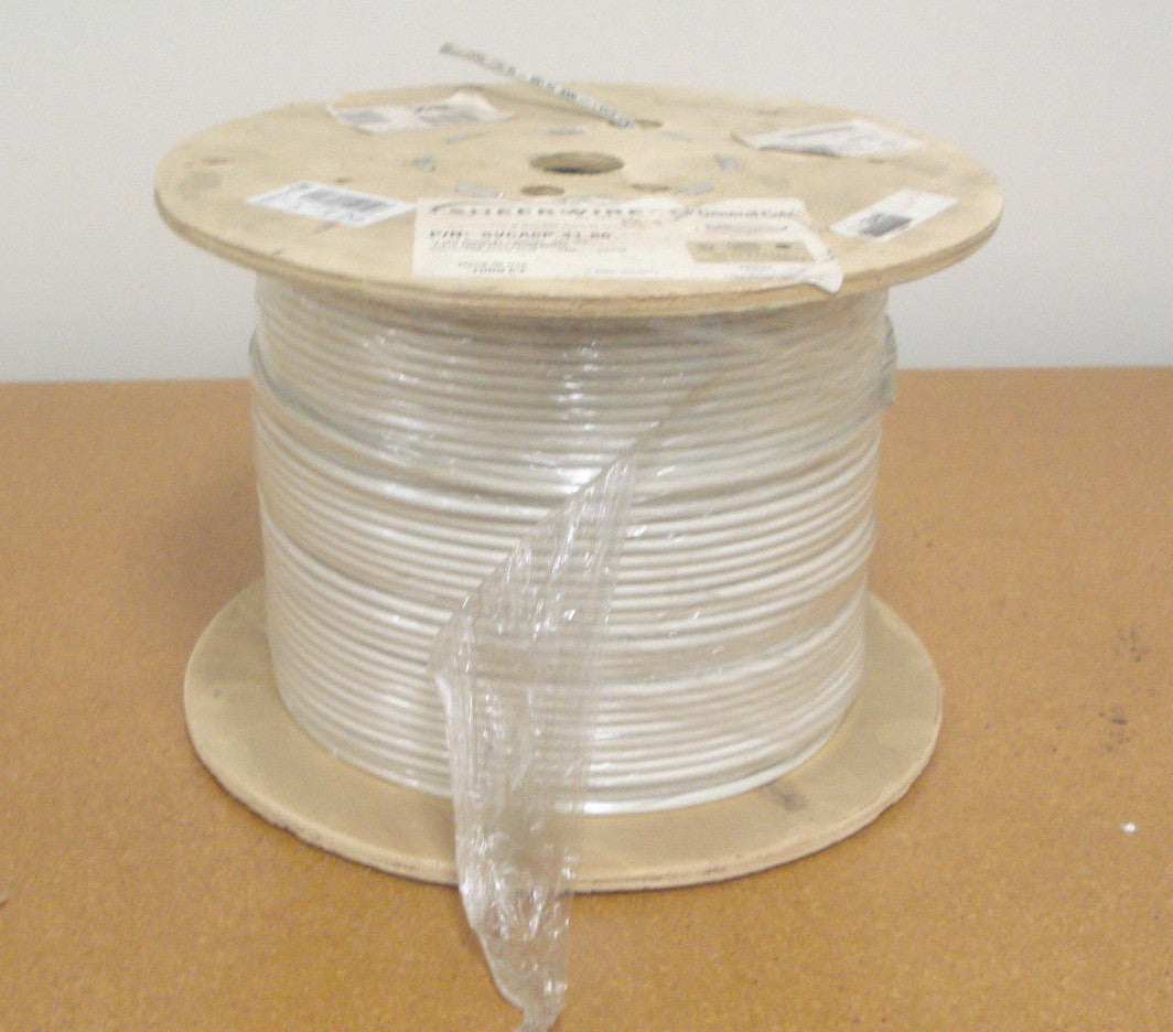 General Cable RG 6/U Video Cable, 1000 Ft, 18AWG, White -0