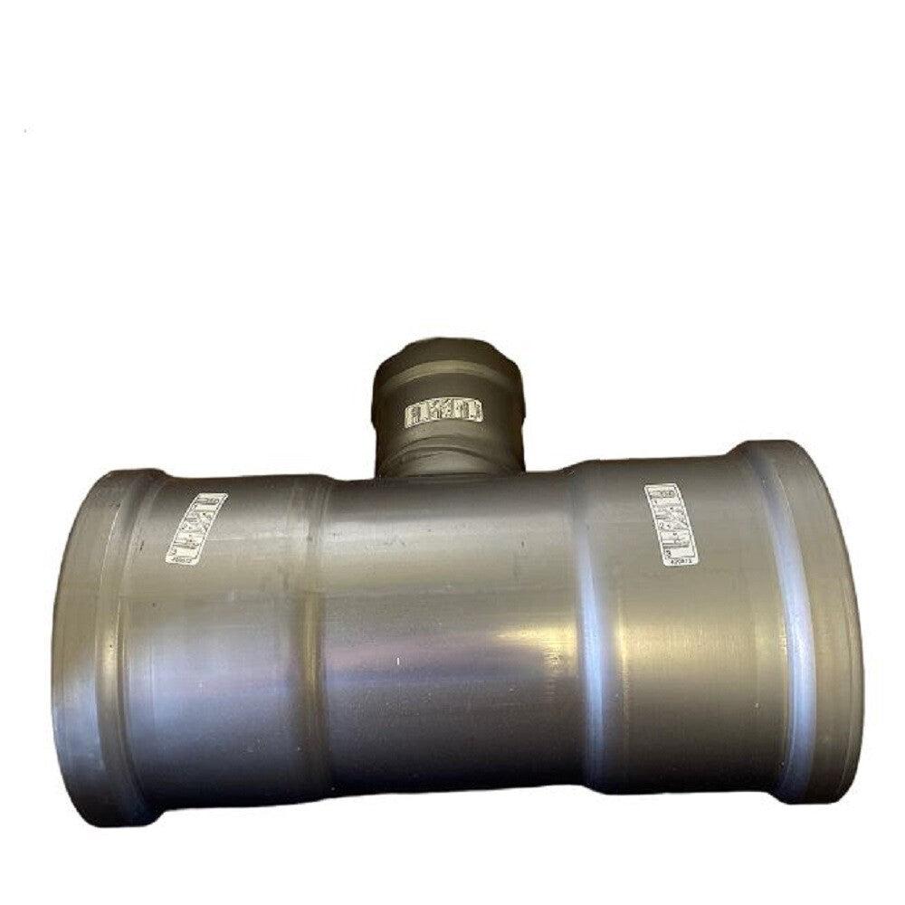 Viega 26610 4" x 4" x 2" 200 PSI Zinc Nickel-Plated Carbon Steel Tee -1