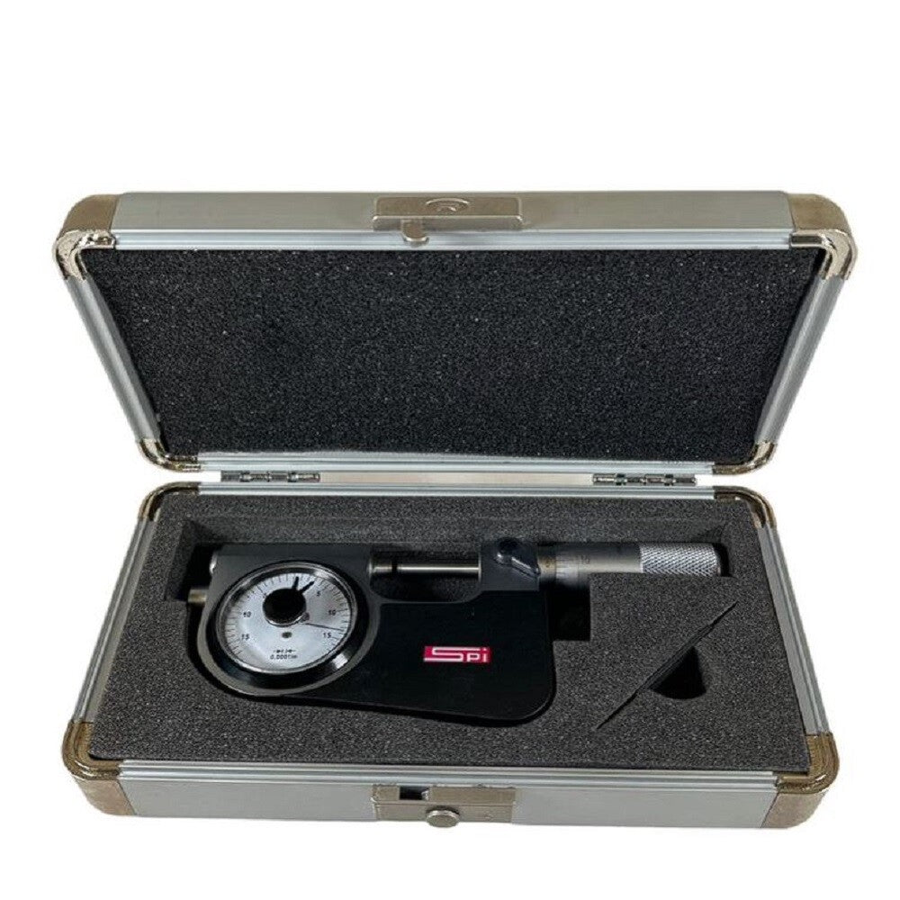 SPI 14-801-5 1" 0.0001" Graduation Mechanical Indicating Micrometer -0