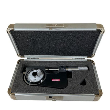 SPI 14-801-5 1" 0.0001" Graduation Mechanical Indicating Micrometer -0