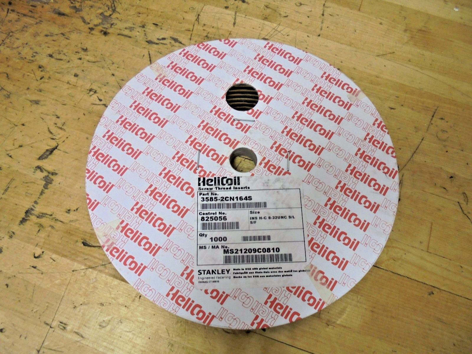 Helicoil 3585-2CN164S Screw Locking Thread Insert #8-32 x 0.164" (1000 Pcs) -1