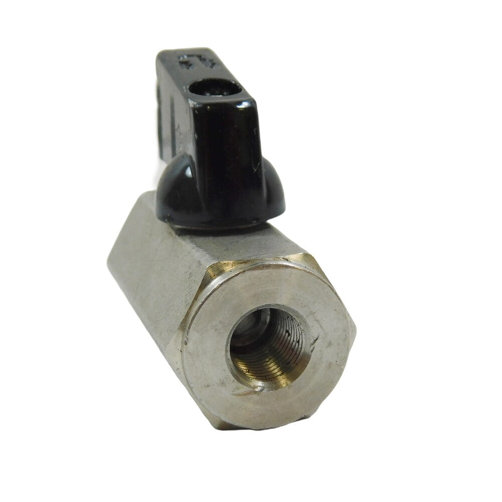 G-SSMF-18NL Mini Ball Valve Stainless Steel 1/8" FNPT Inline Full Port -4