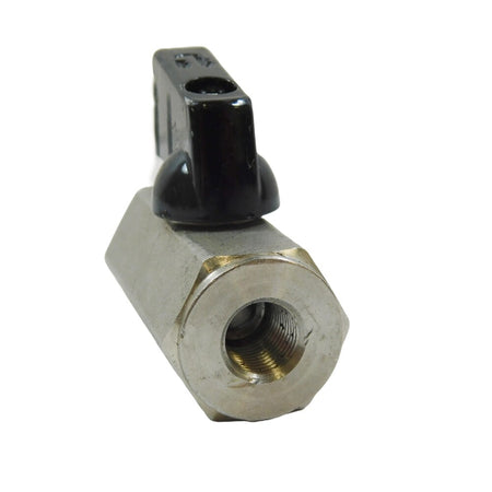 G-SSMF-18NL Mini Ball Valve Stainless Steel 1/8" FNPT Inline Full Port -4