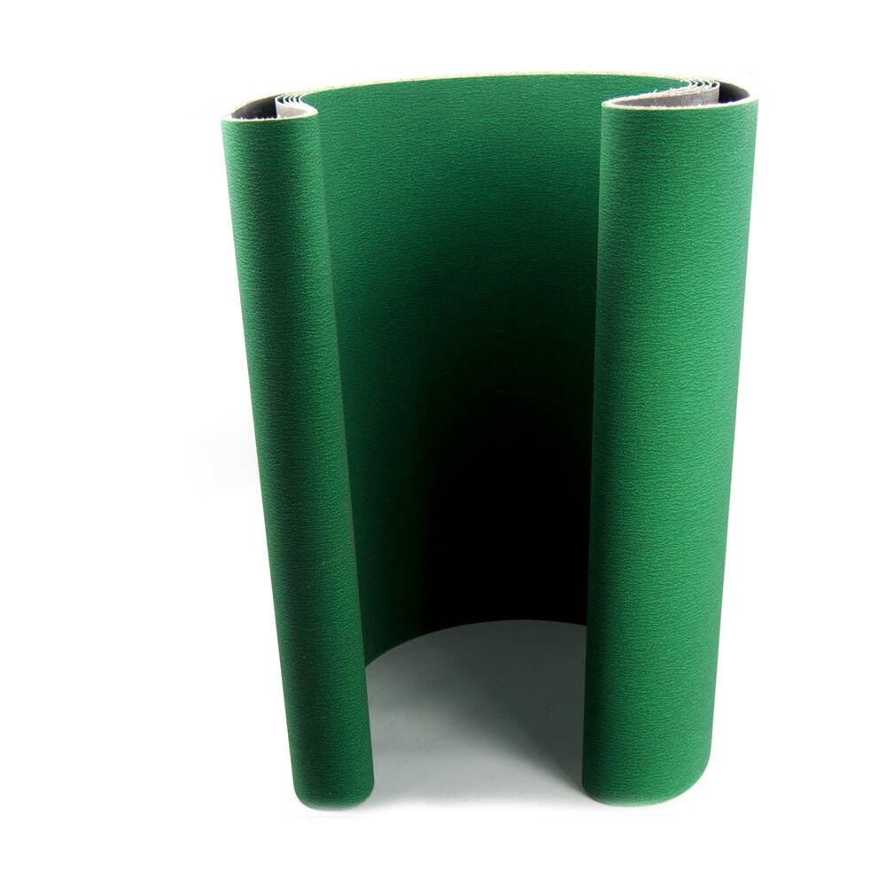 Deerfos PZ528 24" Wide x 84" Long Coated 120 Grit Sanding Belt (5-Pack) -0