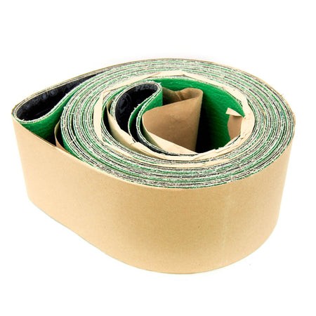 Deerfos PZ528 6" Wide x 344" Long Coated 36 Grit Sanding Belt (3-Pack) -0