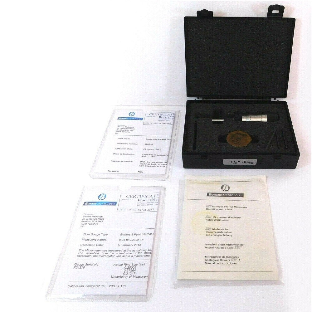 Fowler 52-255-310-0 1/4"-5/16" Analogue Bore Gauge -1