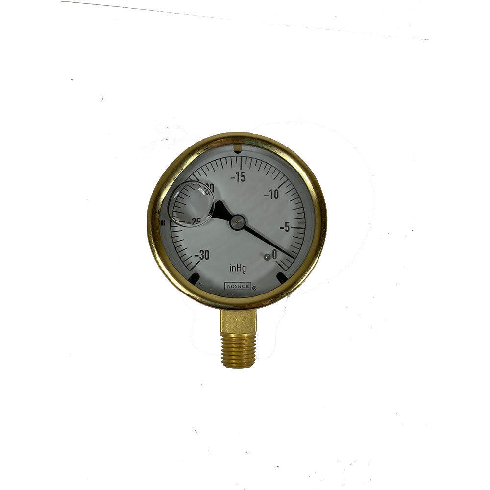 NOSHOK 25-300-30-VAC Pressure Gauge, Glycerin Filled, 1/4" NPT -0