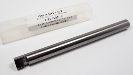 EVEREDE Bayonet Lock Pilot Arbor 1/2" x 6" OAL PB-500-60