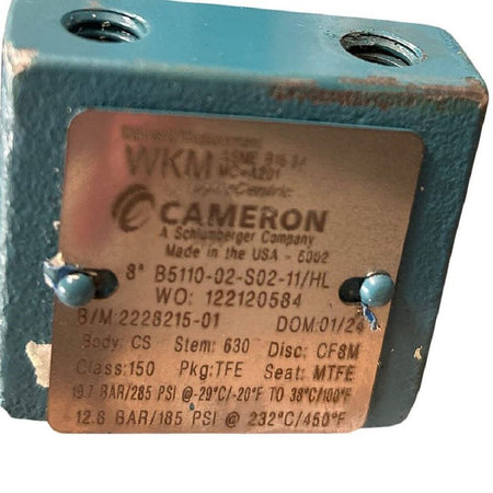 WKM B5110-02-S02-11/HL 8" 185 PSI Class 150 Carbon Steel Butterfly Valve -3