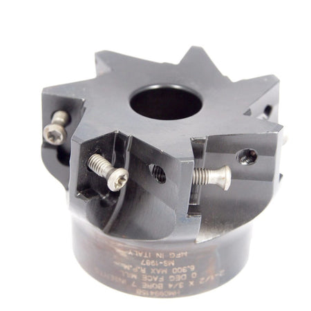HERTEL Indexable Milling Cutter 2-1/2" x 3/4" Bore 7FL HMO99415B1