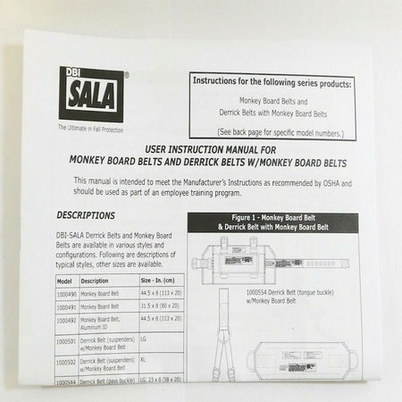 DBI Sala 1000650 Size Medium Yellow Monkey Board/Derrick Belt2