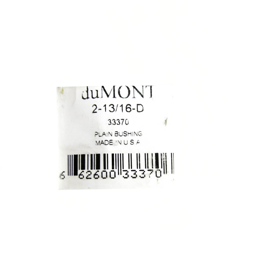 duMONT 33370 Plain D Bushing for D Broaches 2-13/16" x 6" -1