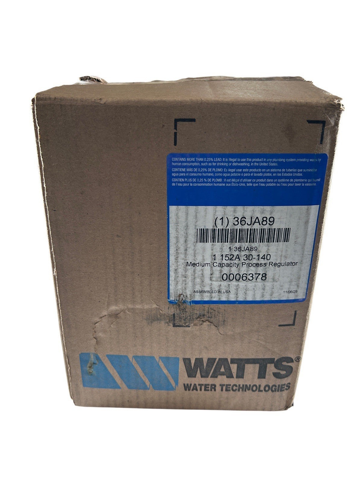 Watts 152A 30-140 1/4" FNPT x 9-11/16" OAH Iron Process Steam Pressure Regulator3