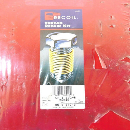 Recoil 36240 1-1/2-8 8 TPI UN 1.5D Inserts Standard Thread Repair Kit1