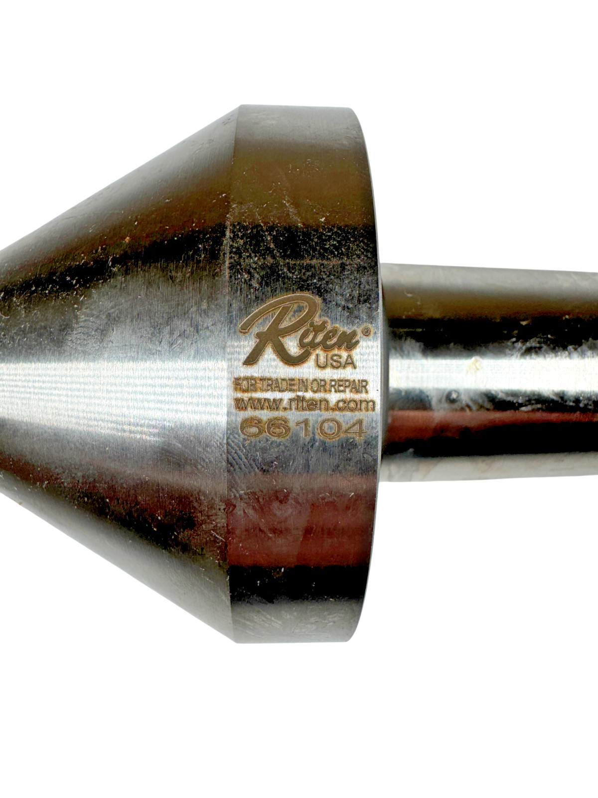 Riten 66104 2-3/4" Head Hardened Tool Steel Pipe Nose Point Solid Dead Center1
