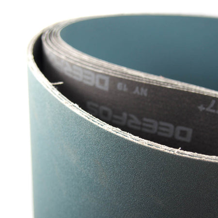 Deerfos XZ677 24" Wide x 84" Long Coated 180 Grit Sanding Belt (5-Pack) -1