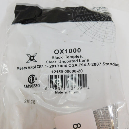 3M 12159-00000-20 OX1000 Eyewear Clear Lens Black Frame Over the Glass1