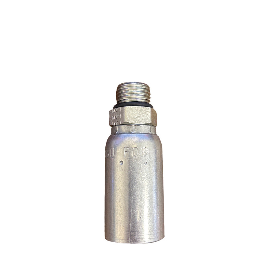 Eaton Weatherhead 06U-P06 3/8" x 3/8" Male Straight Thread Rigid Fitting -