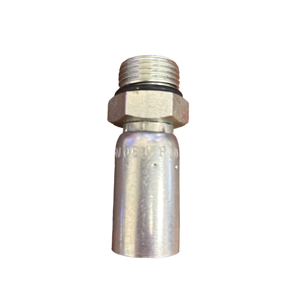 Eaton Weatherhead 06U-P10 3/8" x 5/8" Male Straight Thread Rigid Fitting -