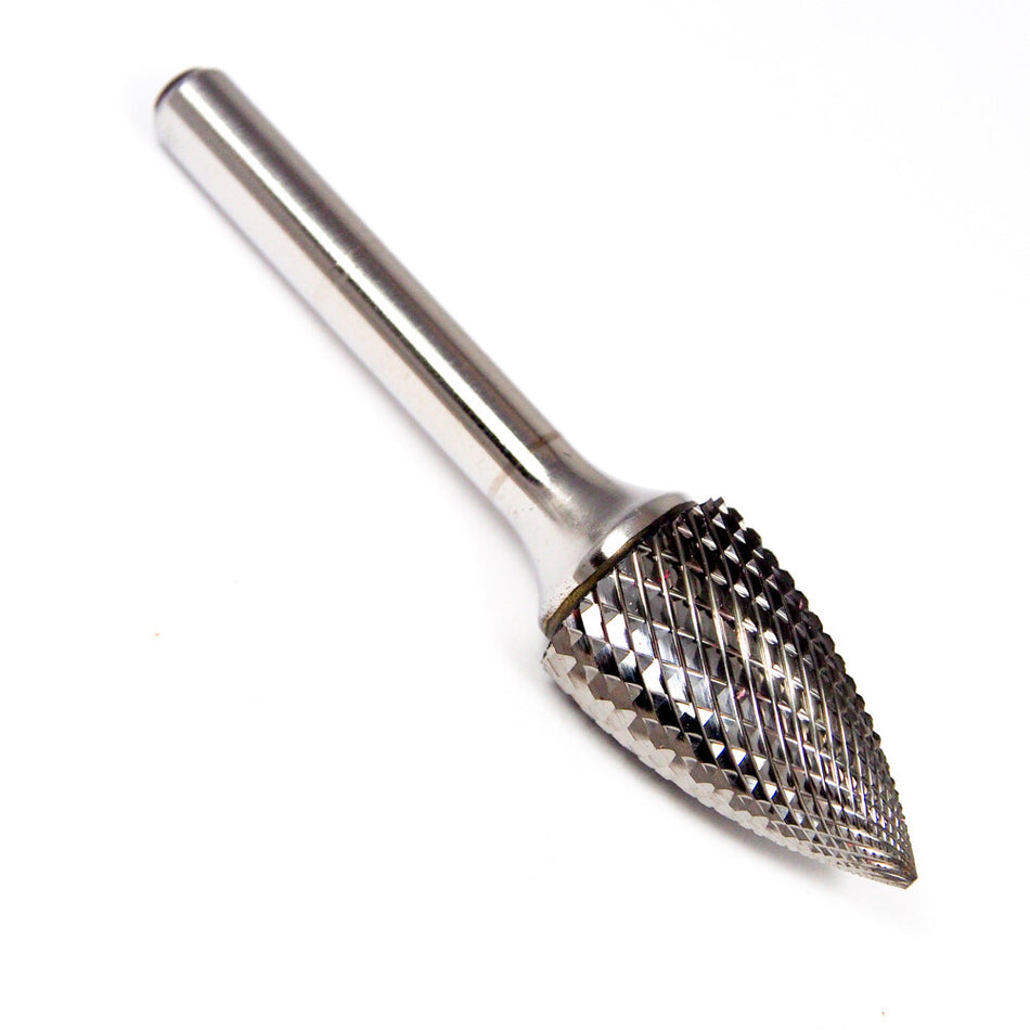 TITAN Carbide Tree Burr 5/8" x 1/4" Shank SG-6 D/C TB19432