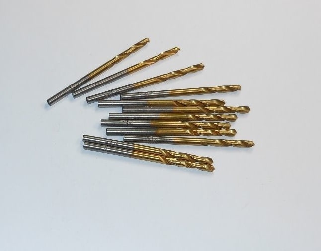 Screw Machine Length Drills 0.1709" HSSE TiN 120° 24mm x 68mm (12 Pcs)